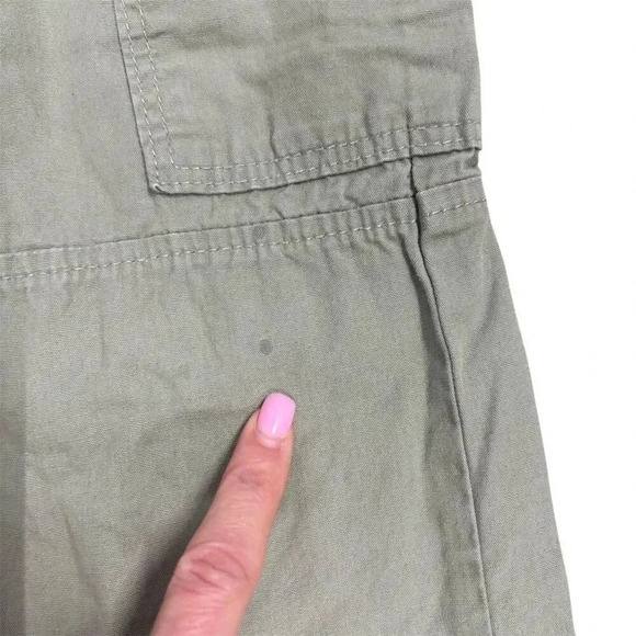 H&M Women's Size 8 Khaki Green Wide-Leg Cargo Pants Casual - Picture 2 of 7